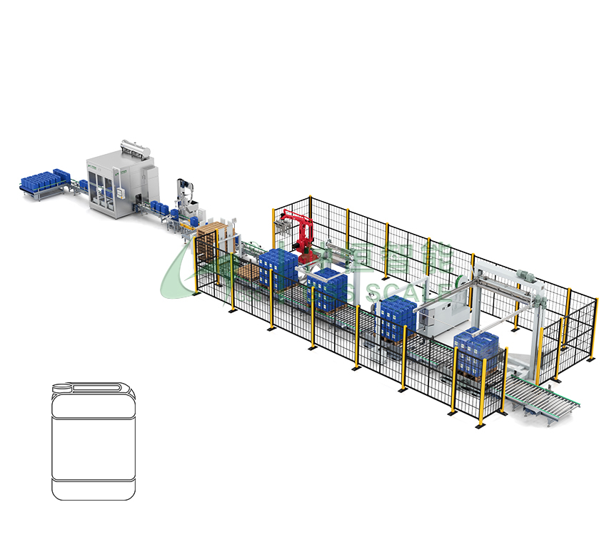 10~30kg方桶全自動灌裝生線